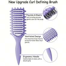 6件套美发造型工具套装 | 包括200毫升喷雾瓶、蓬松梳、尖尾梳和适用于卷发的喷雾帽 - 彩色 - 查看 7