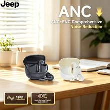 Jeep EW139 无线耳机，HiFi 立体声耳机，带降噪功能，耳塞式设计，带麦克风，高清语音通话 - 均碼 - 查看 3