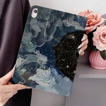 1 chiếc ốp bảo vệ máy tính bảng kiểu sách xoay 360° đa góc nhìn, tương thích với iPad Air 6/5/4 & 10 (10.9 inch) - Tương thích với iPad Pro 2024, Air M3/A16 2025 - Nhiều màu - Xem 3