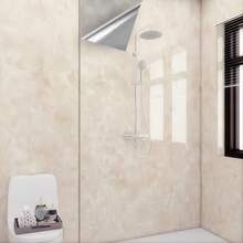 1 Cuộn Giấy Dán Tường Tự Dẹp Họa Tiết Vân Đá Màu Be, Chống Thấm Nước, Chống Ẩm, Chịu Nhiệt, Có Thể Tháo Gỡ, Vân Đá Cẩm Thạch Bóng Sang Trọng, Thích Hợp Cho Việc Cải Tạo Tường và Mặt Bàn Phòng Tắm, Dày Dày, Không Để Lại Vết Keo. - Đá topaz Peru - Xem 7
