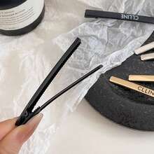 全新设计小巧时尚金属字母发夹，侧分发夹，单夹式侧分发夹 - 彩色 - 查看 10