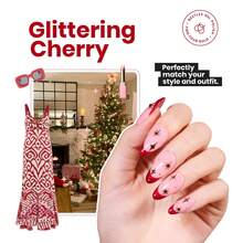 Beetles 15ml Red Glitter Nail Polish - Ruby Radiance Red, Air-Dry Shimmer For Spring DIY Manicure - Ánh sáng hồng ngọc - Xem 4