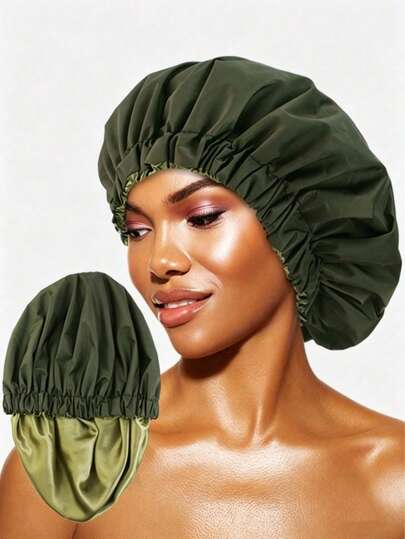 1pc Thickened Cute Shower Cap, Waterproof Bathing Hair Cover For Men And Women, Suitable For Household, Kitchen, And Hair Care