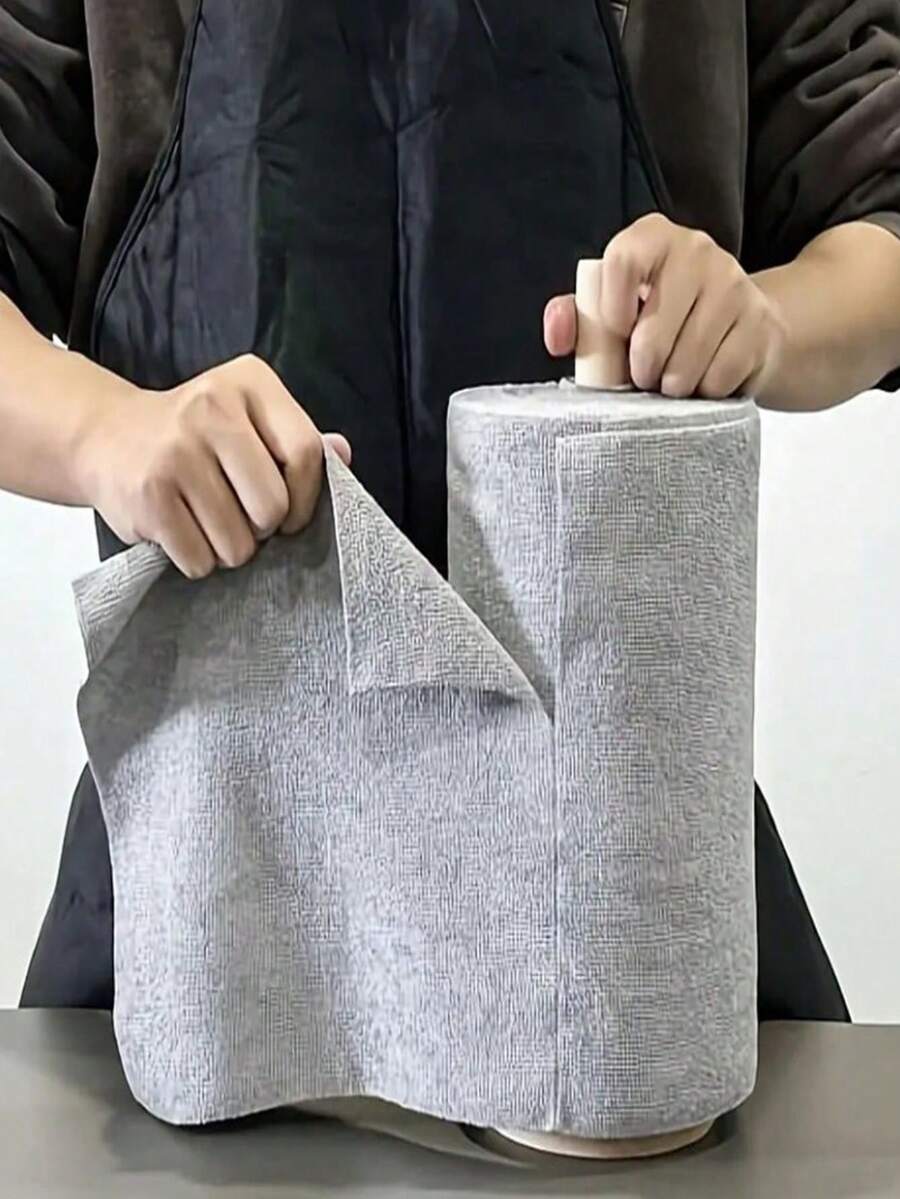 1 Cuộn (20 tờ) Khăn lau vi sợi tái sử dụng 7,87" x 7,87", Khăn lau nhiều màu có thể xé rời, Khăn lau xe hơi bằng vi sợi có thể giặt, Khăn lau đa năng thấm hút tốt, Khăn lau bát đĩa, Khăn lau bếp, Khăn lau mềm, Vật tư vệ sinh, Dụng cụ vệ sinh - Nhiều màu - Xem 1