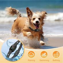 Verstellbares Antibellhalsband für kleine und mittelgroße Hunde, Vibrations-Trainingshalsband, vollständig abgedichtet, 20–60 cm verstellbar. Geeignet zur Bellkontrolle, für das tägliche Training, für drinnen und draußen, Spaziergänge, Reisen, Hundepension und Verhaltenskorrektur. - Schwarz - Übersicht 2