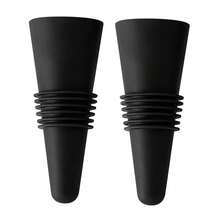 2pcs Soft Silicone Wine Bottle Stopper With Handle, Wine & Champagne Bottle Sealer Preserver - Multicolor - View 10