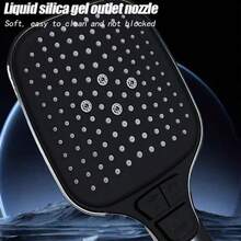 Cabezal de ducha cuadrado de mano, cabezal de ducha de mano con interruptor de llave, cabezal de ducha súper presurizado de tercera velocidad con pistola rociadora, cabezal de ducha súper presurizado con gran salida de agua, cabezal de ducha para baño. - alcachofa de la ducha - Ver 5