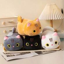 1个可爱卡通猫咪毛绒玩具，柔软毛绒小猫玩偶，多种颜色可选，家居装饰，儿童生日礼物，送给女朋友、闺蜜的礼物，母亲节礼物，儿童节礼物 - 彩色 - 查看 10