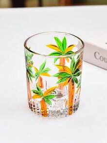 1个创意手绘彩色玻璃杯，多用途，可用于盛装果汁、威士忌、饮用水、冲洗等，经久耐用且厚实，高品质设计兼具实用性和装饰性，适合家庭、酒店、餐厅使用，时尚且易于清洗。 - 彩色 - 查看 11