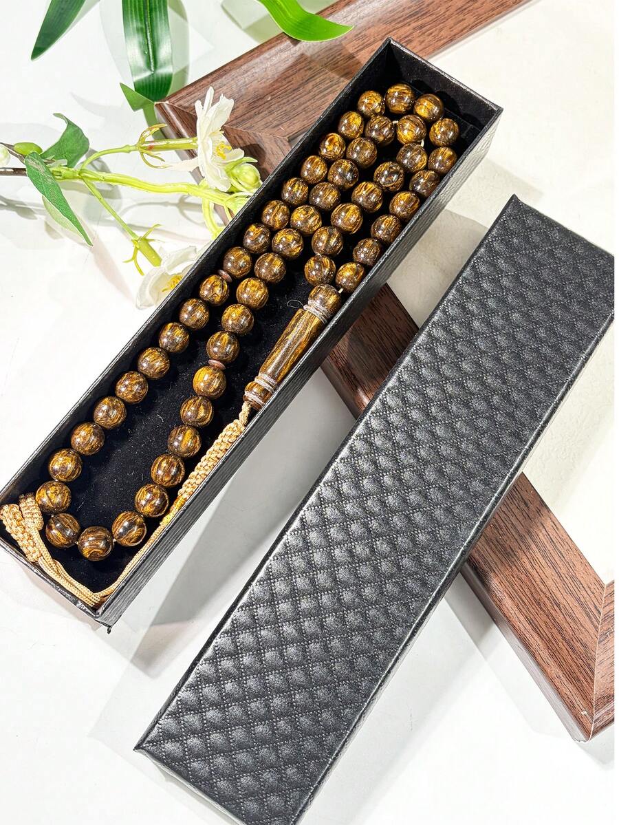 Bộ tràng hạt cầu nguyện Hồi giáo cao cấp gồm 51 hạt, lấp lánh, thích hợp để đeo hàng ngày, cầu nguyện, dự lễ hội và làm quà tặng. - Nhiều màu - Xem 1