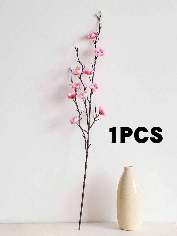 Hoa mai hồng nhân tạo, thân dài 55cm, thích hợp trang trí nhà cửa, khách sạn, văn phòng, đám cưới, tiệc tùng, sân vườn, hoa hồng, nghệ thuật, bó hoa, hoa nhân tạo, vật trang trí bàn, hoa, hoa trang trí, hoa nhân tạo trang trí. - hồng - Xem 16