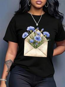 Women T-Shirts - Black - View 7