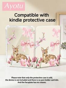Ayotu 花鹿图案平板电脑保护套，兼容 iPad Air 8 (M4) 2026 (11/13 英寸)、Air 11 英寸 M3 2025 / M2 2024、Air 第五代 2022、(A16) 11 英寸第十一代 2025，兼容三星 Galaxy Tab、Kindle Paperwhite 第十二代 2024，透明背壳，时尚图案保护套，具备自动休眠/唤醒功能，气囊保护，适合作为礼物和办公用品。 - 彩色 - 查看 9