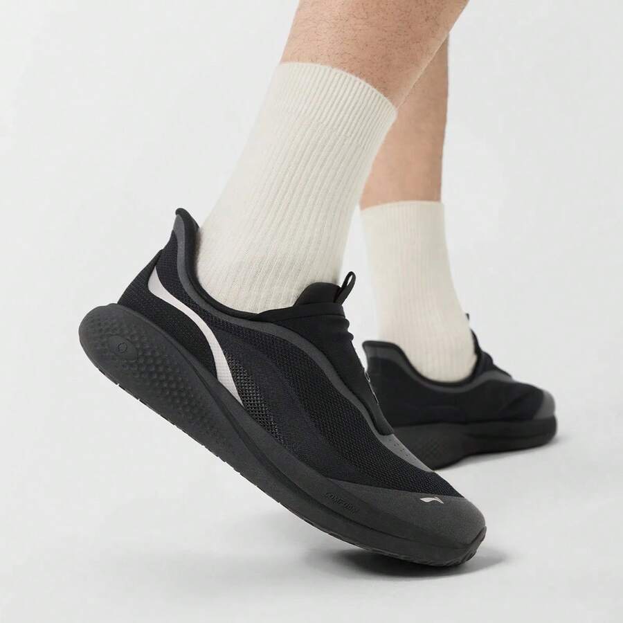 Li-Ning SOFT GO 3 SLIP ON Casual Shoes, Lightweight Cushioned Breathable Mesh Upper Easy Slip-On Walking Sports Shoes, AGLW009
