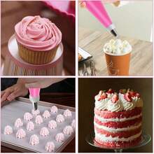 33pcs Pink Icing Piping Bags & Icing Nozzle Set - View 7