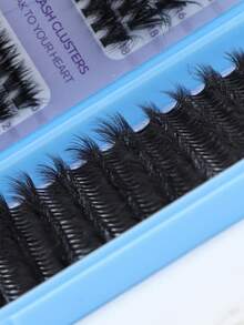 Bộ nối mi giả dạng chùm 720/666 sợi, dung lượng cao, mi giả bền lâu có keo dán, nhíp, cọ mascara, thân thiện với người mới bắt đầu, bộ mi giả mềm mại, bông xốp, mi giả tái sử dụng, trông tự nhiên, dung lượng lớn, tự làm tại nhà, bộ nối mi dạng chùm, phù hợp cho trang điểm mắt hàng ngày, chụp ảnh, đám cưới. - Nhiều màu - Xem 11