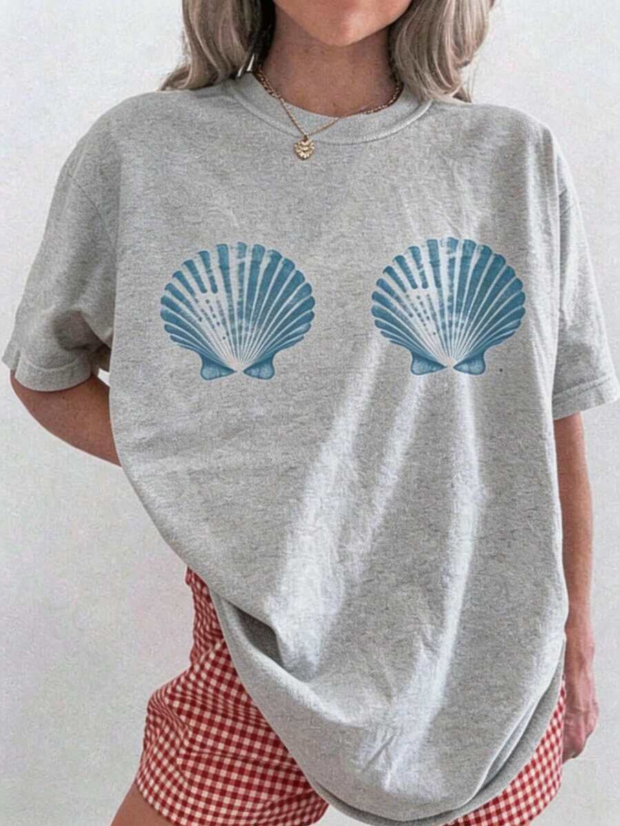 1pcs Custom Mermaid Bachelorette Shirt Last Toast On The Coast Bachelorette Coastal Bachelorette Bikinis And Martinis Last Splash,Plus-Size Fashion T-Shirt - 淺灰色1 - 查看 1