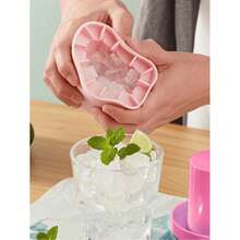 Luxury Textured Silicone Ice Bucket Large Blue Beverage Cooler Cup, Includes Random Color Mini Ice Bucket Set, Portable Outdoor Cooler Cup, Suitable For Canned Beer Soda, Summer Beach Camping Home Bar, Reusable Cold Storage Cup - Ice Bucket - View 3