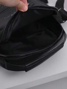 Túi đeo vai công sở nam, dung tích lớn, chất liệu da PU bền chắc, túi đeo chéo đa năng chống thấm nước. - màu đen - Xem 5