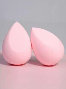 Bông mút trang điểm hình giọt nước vát cạnh, đóng gói dạng túi, 2 gói. - Màu Hồng baby - Xem 4