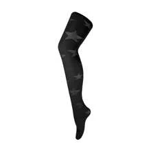 Sock Snob Sock Snob - Ladies Thick Coloured 80 Denier Opaque Patterned Winter Fashion Tights - 星光黑 - 查看 1
