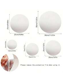1pc Acrylic Circular Mirror Dining Mat, Silver Shatterproof Mirror Coaster, Circular Wedding Mirror Wall Sticker, Party Wedding Desktop Candle Tray, Candle Holder, Suitable For Center Decoration And Wedding Decoration - Multicolor - View 3