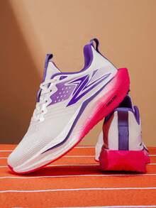 Chaussures de course sur route pour hommes, baskets de sport confortables et respirantes - conviennent pour toutes les saisons, chaussures de sport décontracté et à la mode pour les activités extérieures, le jogging, la marche, la gym, l'exercice au parc et le port décontracté quotidien, chaussures de sport assorties pour couple - Poudre blanche - Voir 5