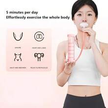 Adjustable Resistance Abdominal Breathing Dumbbell Lung Capacity Trainer, Abdominal Workout Dumbbell - Multicolor - View 4