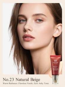 Crema BB de cobertura total Missha, anti-envejecimiento SPF42 - MISSHA M Perfect Cover, 50ml - Cobertura completa de larga duración, hidratante, maquillaje para piel perfecta, CC Cream, cuidado de la piel blanqueador e hidratante, esencial para vacaciones, encanto de chica rosa, regalo de Navidad para ella, marca de maquillaje de moda, vuelta al colegio, nupcial, verano, San Valentín, vacaciones - #23 Beige natural - Ver 6