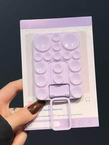 Giá đỡ điện thoại silicon 17 giác hút, kèm khung kim loại và lớp keo dán, thích hợp sử dụng khi trang điểm, xem video, văn phòng, tập thể dục, tắm, trên xe hơi và nhà bếp. - Nhiều màu - Xem 18