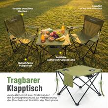 HOMECALL Outdoor Table & Chair Sets - 橄欖綠 - 查看 3