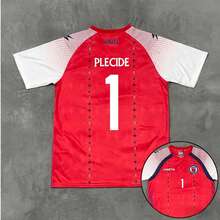 [48-Hour Shipping] Haiti National Team 2026-2027 Season Home Red And White Short-Sleeved Football Jersey With Multiple Player Numbers 1 / 6 / 9 / 10 - 1號 - 查看 7