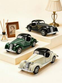 全新 1:36 比例合金復古汽車模型，經典汽車裝飾品，禮品收藏品，適合所有年齡兒童，理想的節日禮物、生日禮物 - 彩色 - 查看 3