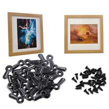 Picture Frame Turn Button Fasteners Set, 100 PCS Picture Frame Backing Clips Photo Frame Hardware Clips - View 2