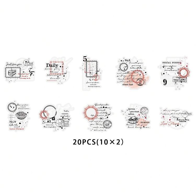 Nhãn dán thú cưng trong suốt viền ren Etori Life, họa tiết tiếng Anh đơn giản, thích hợp làm album ảnh DIY, đồ dùng scrapbooking, sổ tay, nhãn dán điện thoại, bình nước, hành lý, trang trí phòng, túi quà, nhãn dán đồ chơi, quà tặng nhỏ và đồ dùng scrapbooking. - Viền ren - Xem 9