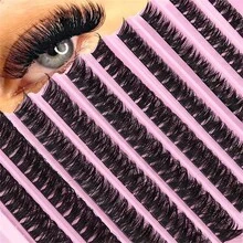 10 Hàng Mi Giả D Cong Hỗn Hợp 8-16mm, 80 Miếng Mi Giả Riêng Lẻ Mềm Mại Tự Nhiên, Vô Hình, Tự Làm Nối Mi - Xem 9