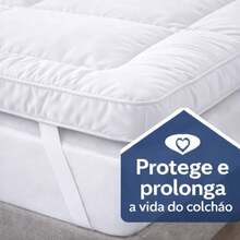 King Size 400 Thread Count Quilted Pillow Top – Protection And Greater Durability - 白色 - 查看 4