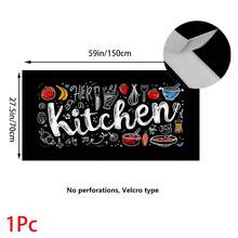 1 pieza, Decoración del hogar, Falda de mesa con estampado de tema de cocina, Cortina pequeña de cocina, Cubierta de gabinete de cocina, Con agujeros para cortina, Fácil de colgar, Rectangular, Tejido a máquina, Lavable a máquina, Decoración y accesorios de cocina, Perfecto para gabinetes de cocina y decoración del hogar - Multicolor - View 18