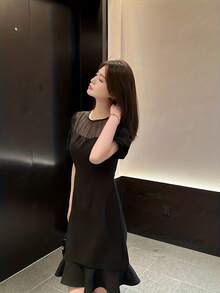 Women Maxi Dresses - Black - View 5