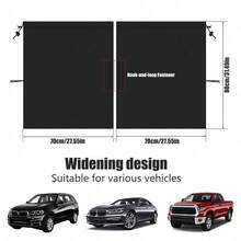 Juego de cortinas de privacidad para automóvil, cortinas divisoras universales para taxi, cortinas opacas para viajes, campamento y dormir - A - Ver 8