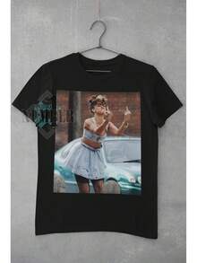 Uni T-Shirt Made Of Pure Cotton, -Shirt, Bootleg Meme T-Shirt, -T-Shirt, -Tshirt, -Casual Wear, -Tee, Summer T-Shirt, Blouse, Basic Tops, Tops, Creative Design, Outdoor Play, Cool Style, Fun Design, Great For Outdoor Play - 黑色 - 查看 1