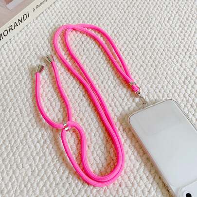 Adjustable Universal Solid Color Phone Lanyard, Unisex Detachable Halter, Durable Anti-Lost Phone Necklace, Multi-Functional Phone Halter, Adjustable Length