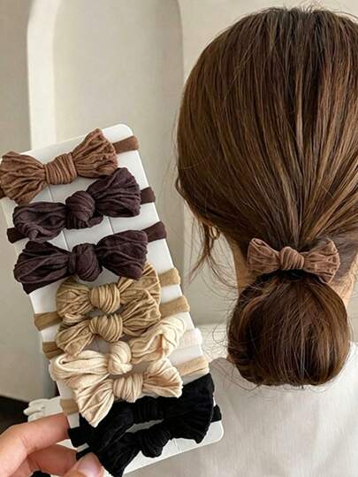 Nuovi elastici per capelli ad alta elasticità, spessi e durevoli, accessori per capelli con fiocco, bomboniere per feste, viaggi, compleanni