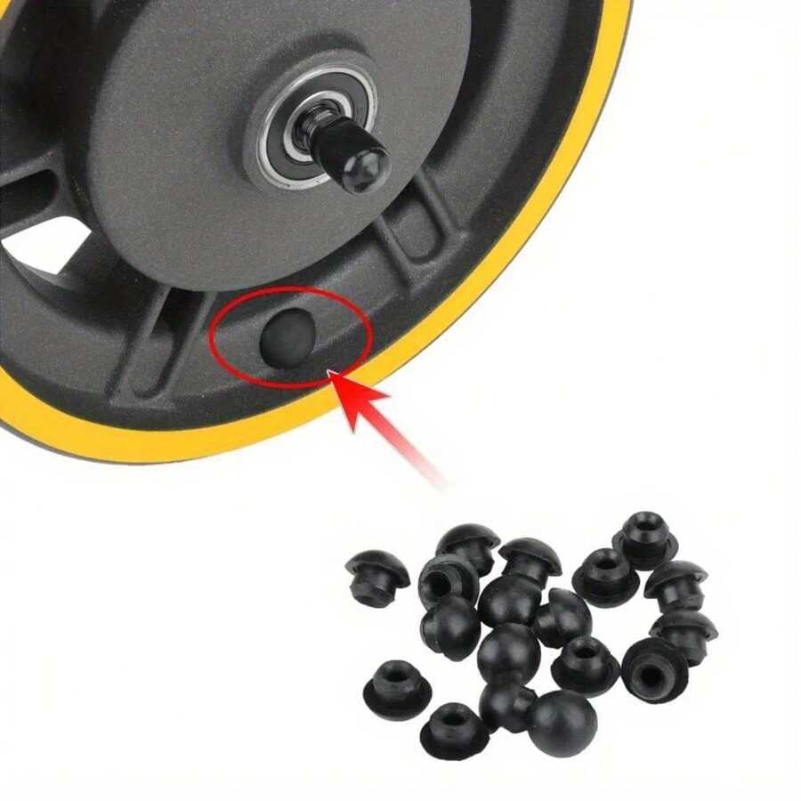 Nắp chụp trục bánh xe bằng cao su cho xe điện M365 Pro, Mi3, Nincbot Max G30 G30D G30LP. - Nhiều màu - Xem 1