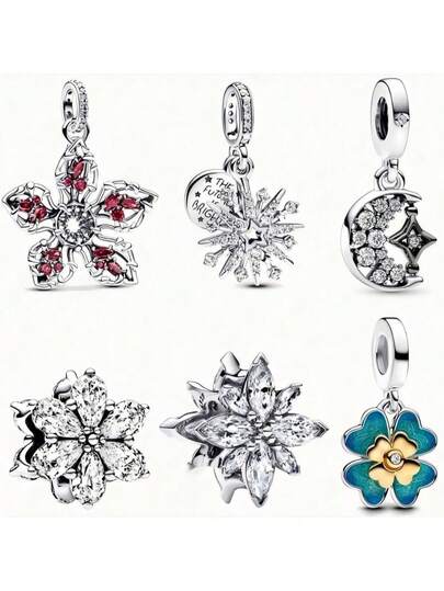 1. Mặt dây chuyền hình Rồng Quỷ Hoa Ăn Thịt Người, hiệu ứng pháo hoa lấp lánh, mạ bạc, thích hợp làm vòng tay và dây chuyền, đồ trang sức tự làm, quà tặng sinh nhật, quà tặng kỷ niệm.