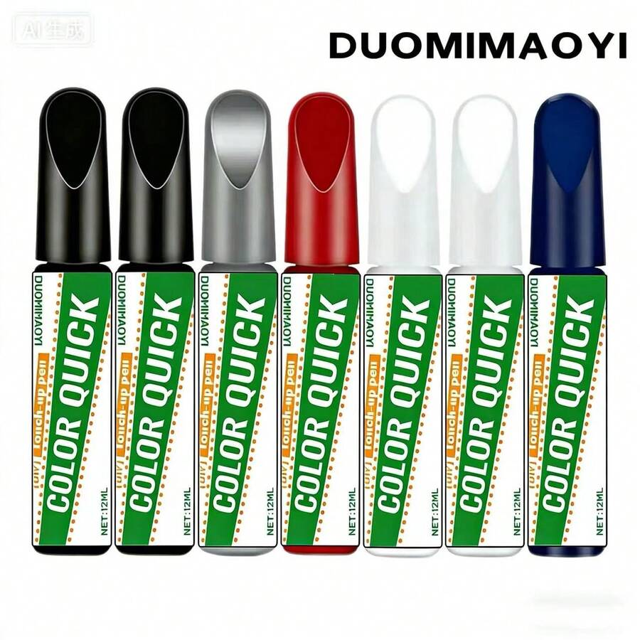 DUOMIMAOYI Car Body Touch Up Paint, Monument Restoration Marker Pen, Professional Repair Pen For Restoring Faded Or Blurred Inscriptions On Gravestones And Monuments, Anti-Fading, Multi-Functional For Metal Repair, Car Touch Up, Wheel Rim Repair, Leather Repair, Writing Cards, Painting Shoes And Bags, Etc. - Multicolor - View 1