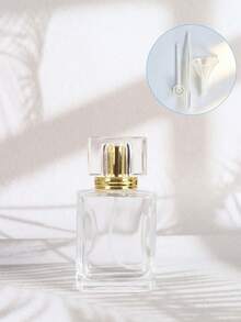 50ml Square Thick Glass Refillable Perfume Spray Bottle, With 4 Color Gold Rim Metal Cap (Red/Black/Pink/Gold), Leak-Proof Fine Mist Travel Size Cosmetic Container, Portable Luxury Perfume Atomizer For Fragrance, Essential Oils, Skincare, Ideal For Travel, Holidays, Birthdays, Gifts For Her/Him - Multicolor - View 13