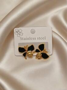 1 Pair 304 Stainless Steel Butterfly Drop Earrings For Women, Delicate, Luxury, Elegant, Retro, Suitable For Daily Wear, Outings, Mother's Day Gift - Butterfly - View 12