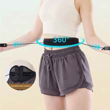 Đai hỗ trợ eo điều chỉnh được (1 chiếc) - Hỗ trợ lưng và cột sống, thích hợp cho tập thể dục, chạy bộ, chơi golf và các công việc năng động như nhân viên y tế, dùng được cho cả nam và nữ. - màu đen - Xem 3