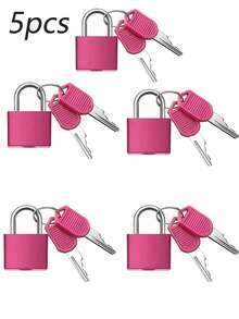10/5/3/1 piezas Candado de equipaje con 2 llaves, carcasa de plástico de color, candado pequeño de aleación de zinc, candado de casillero, candado pequeño de equipaje, candado pequeño con llave de colores adecuado para bolsos, escuela, gimnasio, aula, juegos de emparejamiento, mochila de viaje, candado de llave de metal - Ver 14